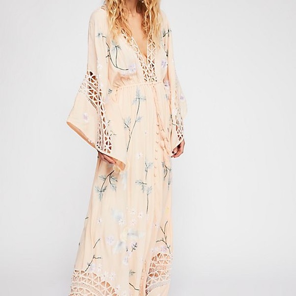 i am lola embroidered maxi dress